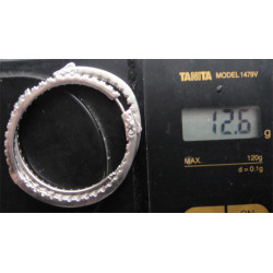 Zirkon Taşlı Gümüş Halka Küpe_397