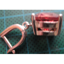 Sultanayt Taşlı Gümüş Küpe_403