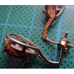 Doğal Taşlı Gümüş Küpe_404