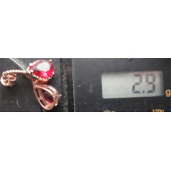 Doğal Taşlı Gümüş Küpe_404