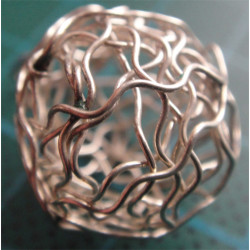 El İşçilikli Gümüş Top Küpe_406