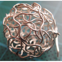 El İşçilikli Gümüş Top Küpe_406