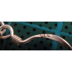 El İşçilikli Gümüş Top Küpe_406