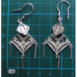 Telkari İşçilikli Gümüş Küpe_414