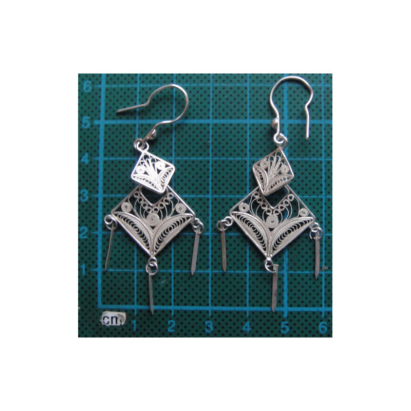 Telkari İşçilikli Gümüş Küpe_414