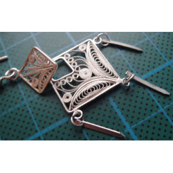 Telkari İşçilikli Gümüş Küpe_414