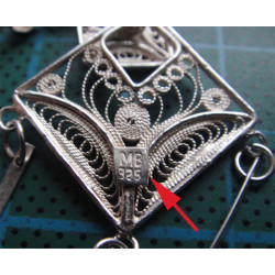 Telkari İşçilikli Gümüş Küpe_414