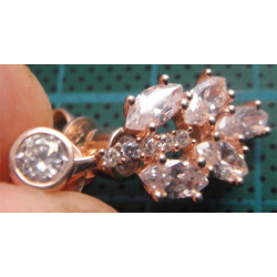 Yaprak Formunda Gümüş Küpe_416