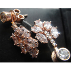 Yaprak Formunda Gümüş Küpe_416