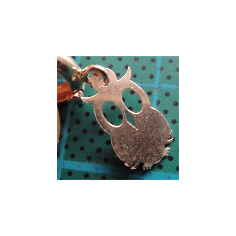 Baykuşlu Gümüş Küpe_417