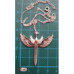 Gümüş Kanatlı Kılıç Kolye Ucu_1689