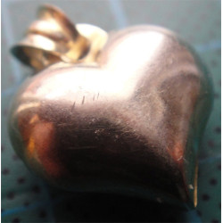 Kalp Formunda Gümüş Kolye Ucu_1692