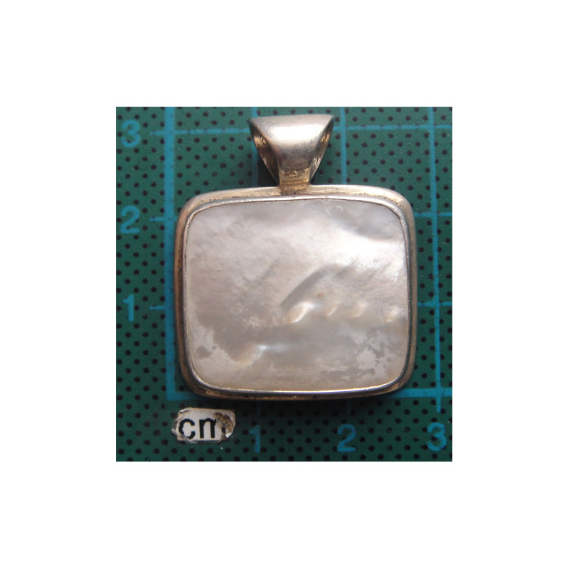 Sedefli Gümüş Kolye Ucu_1694