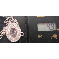 Vav Harfli Gümüş Kolye Ucu_1696