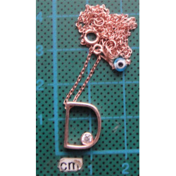 Gümüş D Harfli Kolye Ucu_1701