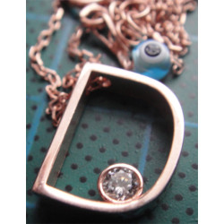 Gümüş D Harfli Kolye Ucu_1701