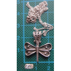 Gümüş Yusufçuk Kolye Ucu_1702