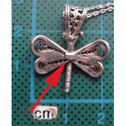 Gümüş Yusufçuk Kolye Ucu_1702