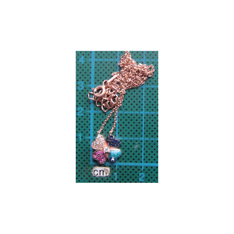 4 Yapraklı Yonca Gümüş Kolye Ucu_1703