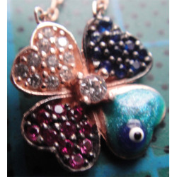 4 Yapraklı Yonca Gümüş Kolye Ucu_1703