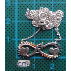 Aşk Yazılı Sonsuzluk Gümüş Kolye Ucu_1704