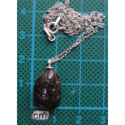 Kehribar Taşlı Gümüş Kolye Ucu_1706