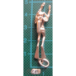 Dalgıç Gümüş Kolye Ucu_1715