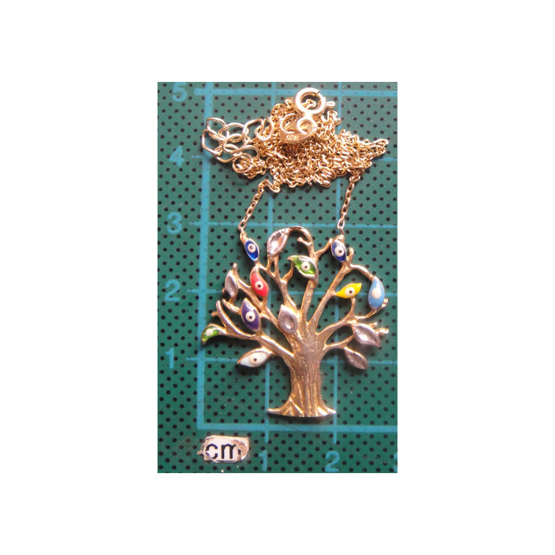 Nazar Ağacı Gümüş Kolye Ucu_1716