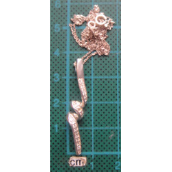 Zirkon Taşlı Gümüş Kolye Ucu_1718