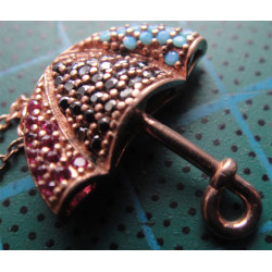 Şemsiye Formunda Gümüş Kolye Ucu_1719