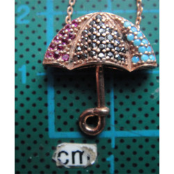 Şemsiye Formunda Gümüş Kolye Ucu_1719