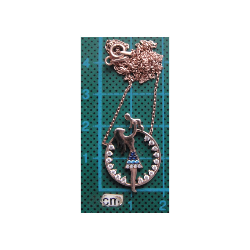 Anne ve Çocuk Gümüş Kolye Ucu_1721