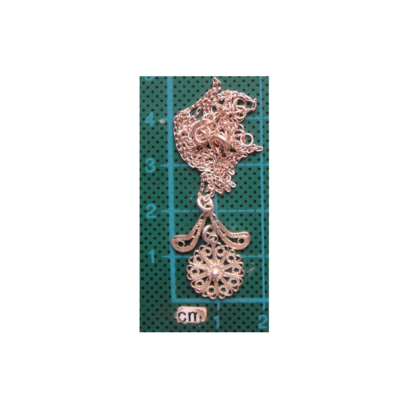 Telkari İşçilikli Gümüş Kolye Ucu_1723