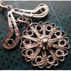 Telkari İşçilikli Gümüş Kolye Ucu_1723