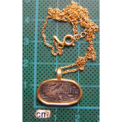 Mısır Figürlü Gümüş Kolye Ucu_1725