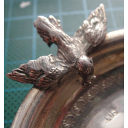 2 Adet Kuşlu Gümüş Çerez Tabağı_75