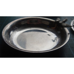 2 Adet Kuşlu Gümüş Çerez Tabağı_75