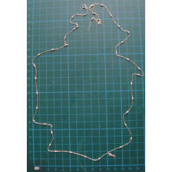 Beyazlı Gümüş Kolye_496