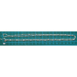 Beyazlı Gümüş Kolye_496