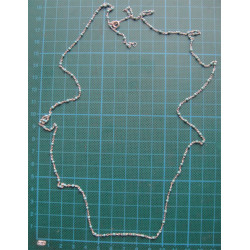 Mavi Toplu Gümüş Kolye_497