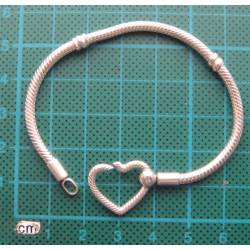 Kalp Kilitli Gümüş Bileklik_800