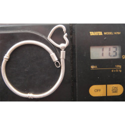 Kalp Kilitli Gümüş Bileklik_800