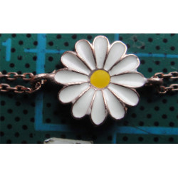 Mineli Papatya Gümüş Bileklik_801