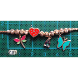 Kalpli Kelebekli Gümüş Bileklik_802