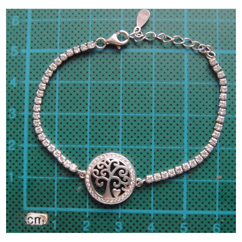 Kalpli Ağaç Gümüş Bileklik_808