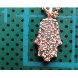 Vav Harfli, Rabia Elli, Anahtarlı ve Yıldızlı Gümüş Bileklik_809