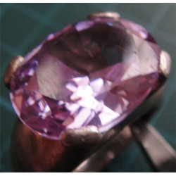 Pembe Taşlı Gümüş Yüzük_1312