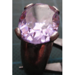 Pembe Taşlı Gümüş Yüzük_1312