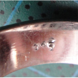 Pembe Taşlı Gümüş Yüzük_1312