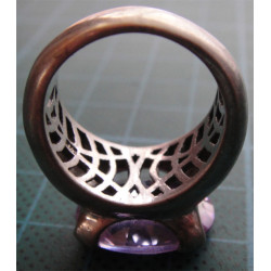 Pembe Taşlı Gümüş Yüzük_1312